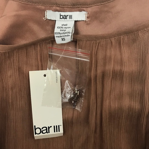 Bar III NWT Ombre Mini Dress with Bead Detailing - Picture 4 of 7